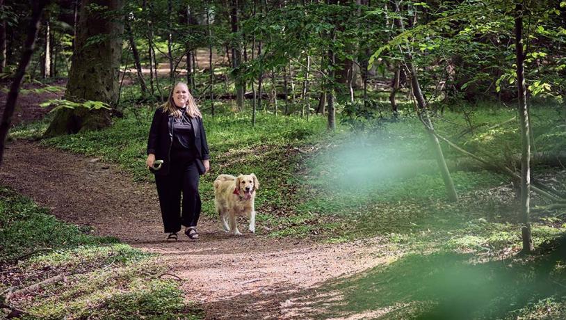 Helene Ottosen m hund