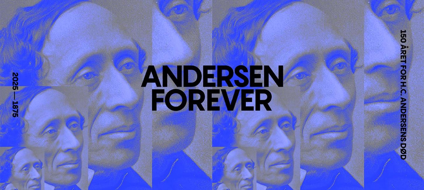 Andersen forever blaa med sort skrift