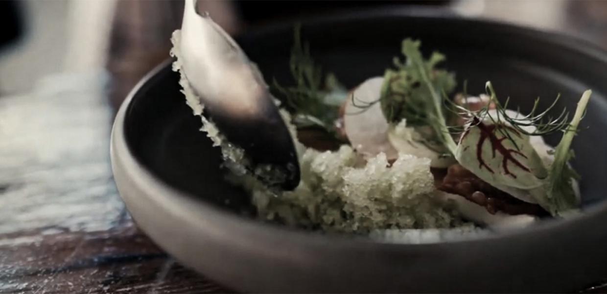 Tallerken på Restaurant Aro