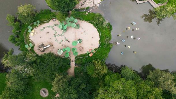 Legepladsen i Munkemose drone