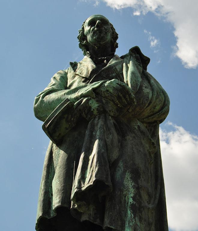 H.C. Andersen statue i Eventyrhaven