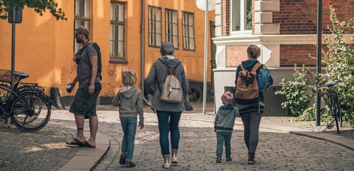Familie i Påskestræde