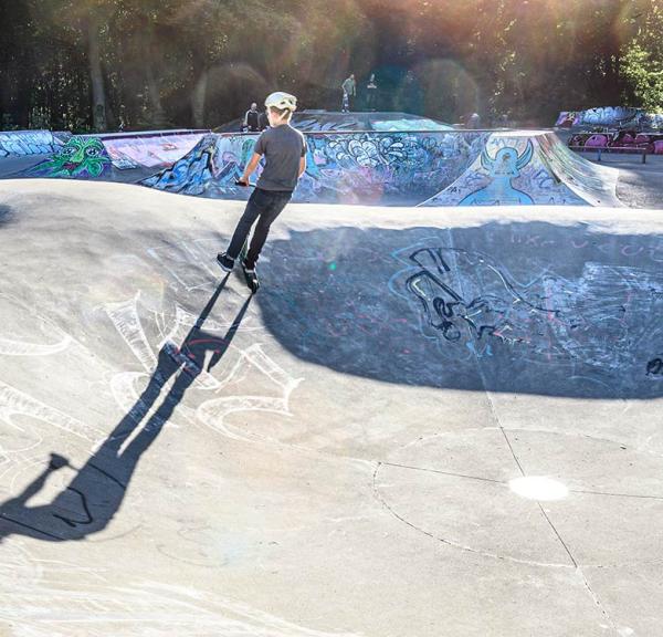 Små skatere i Skt. Jørgensparken