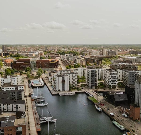 Dronebillede Odense Havn