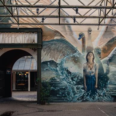 den grimme ælling street art