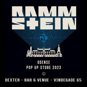 Rammstein logo and pop up store