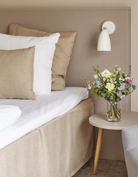 Odense Congress Center dobbeltværelse med buket