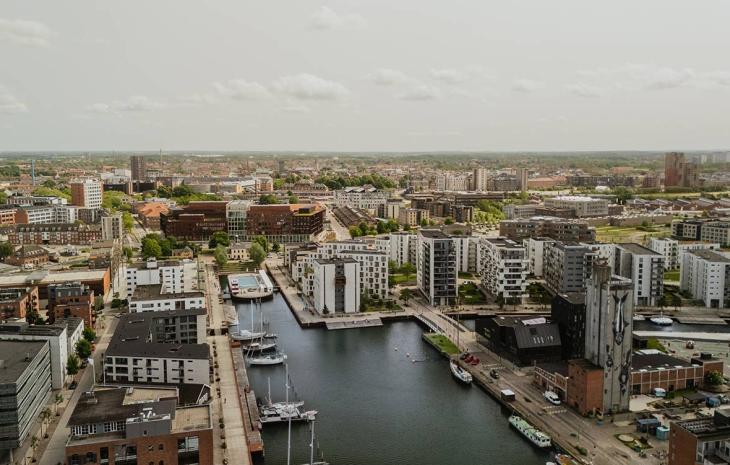 Dronebillede Odense Havn
